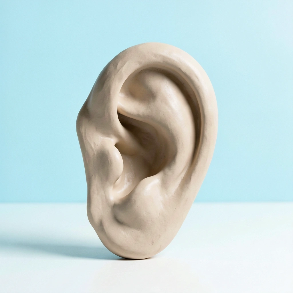 Icono de salud auditiva artística